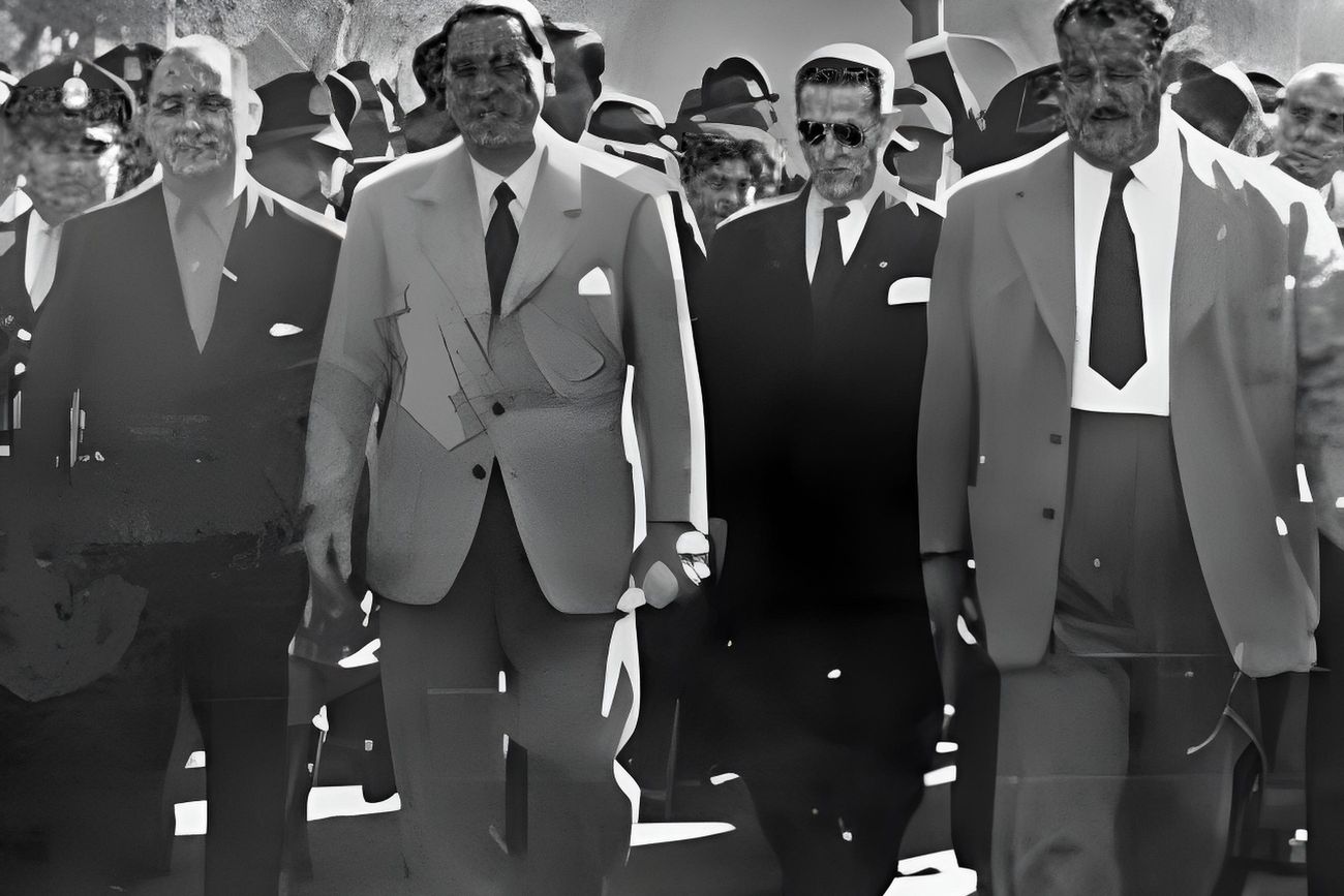 Raúl Enrique Lucini, músico, médico y político. 50° gobernador de Córdoba. En la foto, junto a Juan Domingo Perón. (La Voz / Archivo)