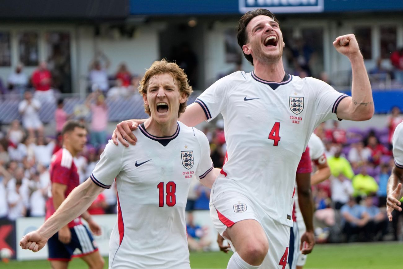 Inglaterra vs. Costa Rica, en un amistoso previo a la Copa del Mundo.
