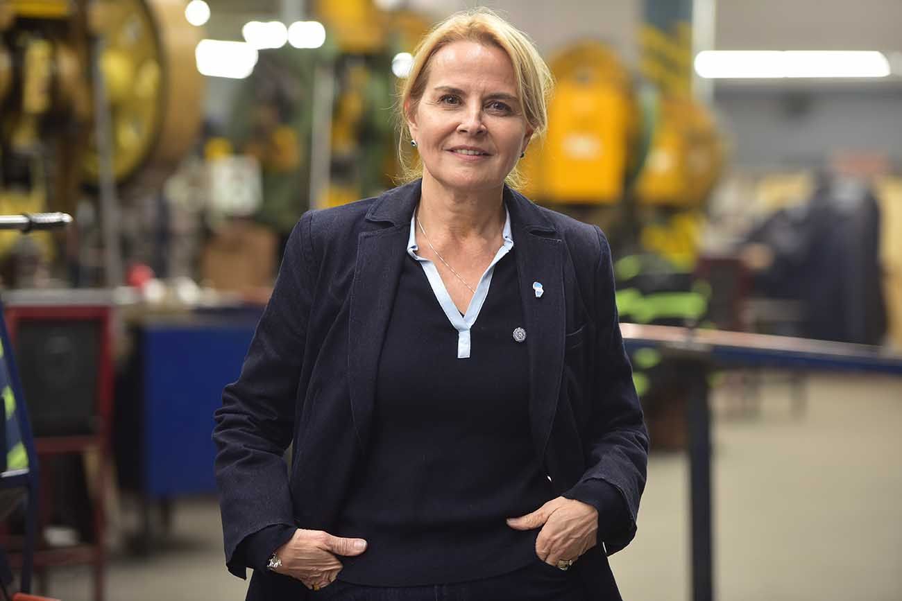 Alejandra Cesolari, socia gerente de Metal Ce y presidenta de la Cámara de Industriales Metalúrgicos y Componentes de Córdoba (Cimcc). (José Gabriel Hernández)