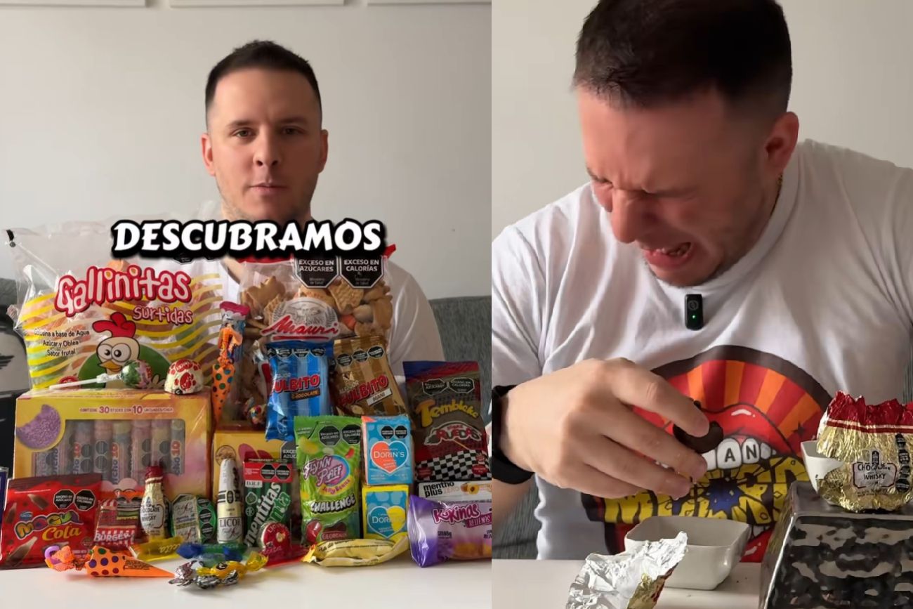 "Es incomible": un tiktoker hizo el ranking de las golosinas más feas de Argentina y el ganador generó polémica