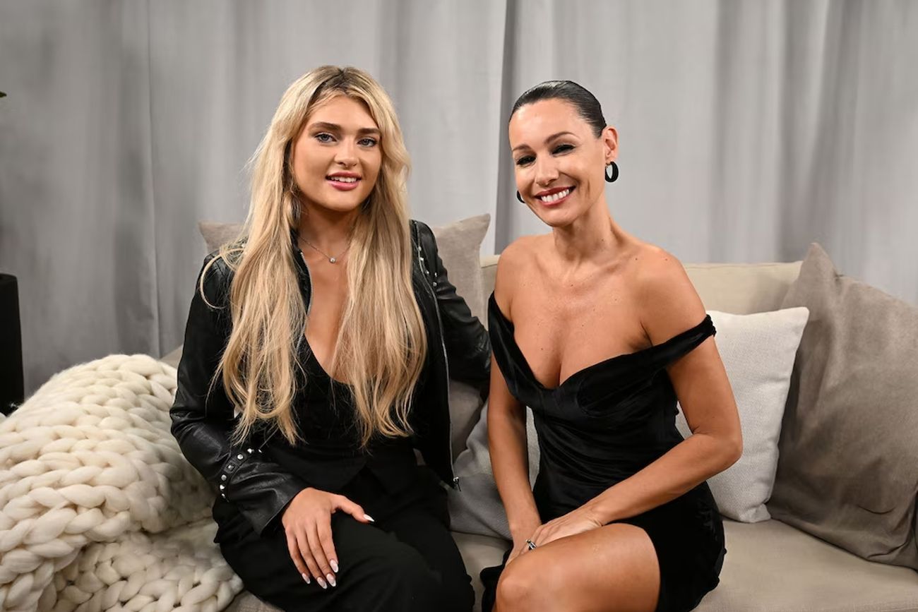 Martita Fort junto con Pampita en la entrevista para Infobae.