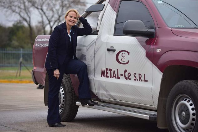 Alejandra Cesolari, socia gerente de Metal Ce y presidenta de la Cámara de Industriales Metalúrgicos y Componentes de Córdoba (Cimcc). (José Gabriel Hernández)