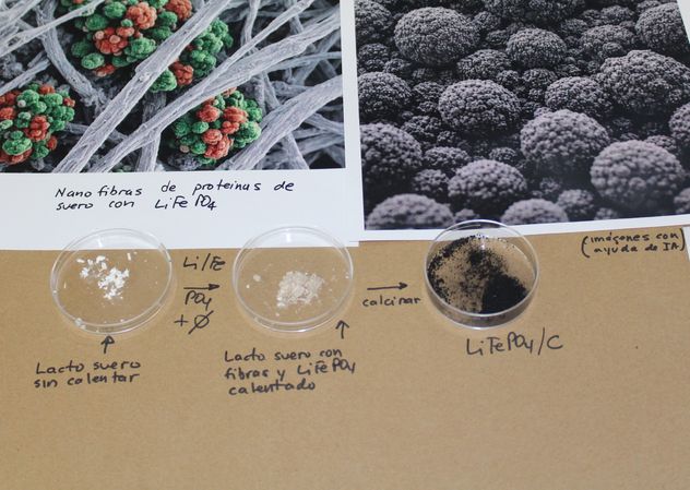 El proyecto NanoLife propone un proceso ecológico para sintetizar el material de baterías de litio. (Conicet-UNC-Ciquibic)
