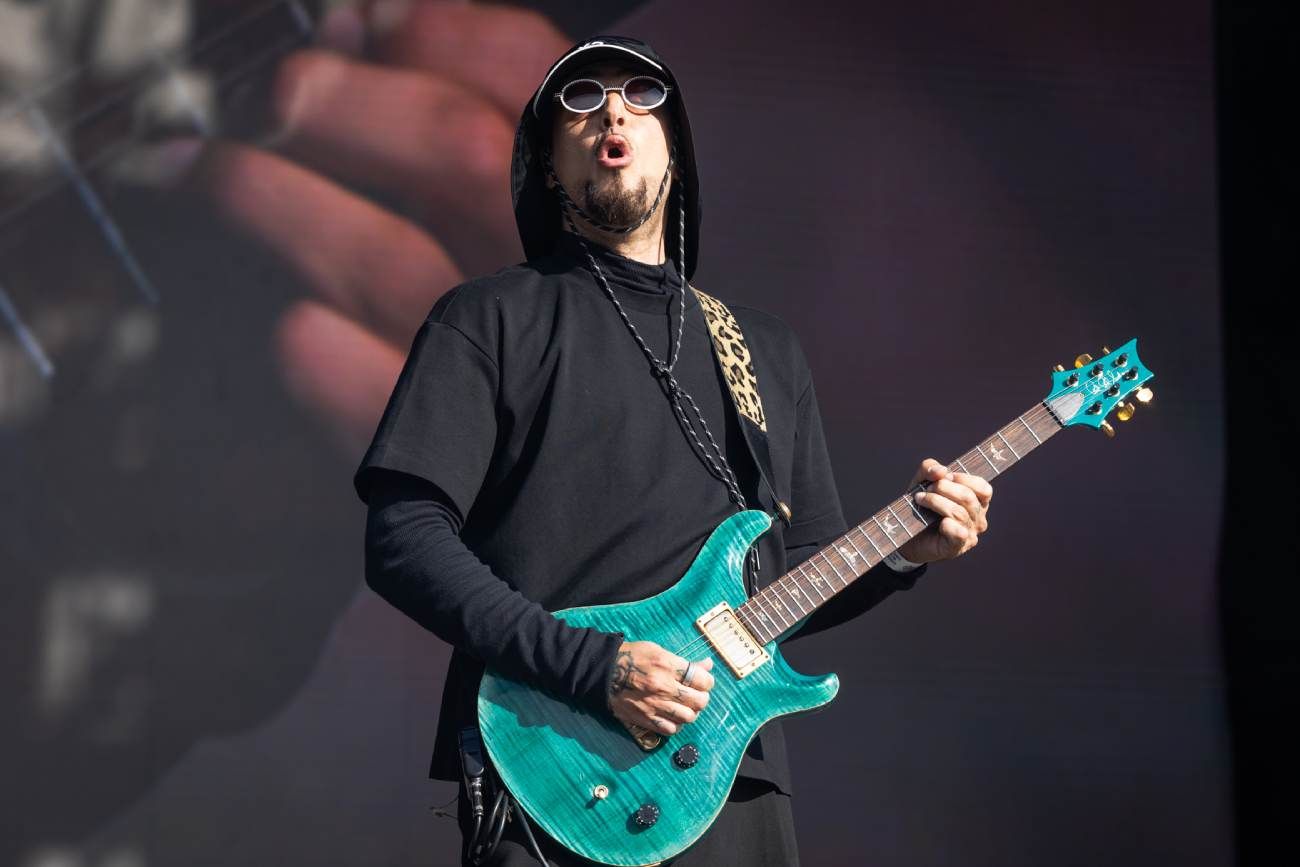 Dante Spinetta, funkeando en vivo. (Gentileza Ignacio Arnedo)