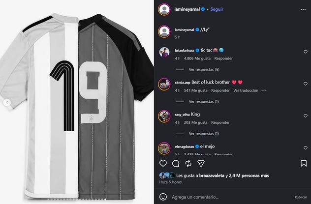 El guiño de Lamine Yamal a Lionel Messi.