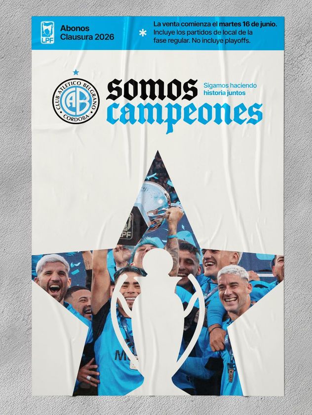 Belgrano vende a los abonos para el Clausura. 