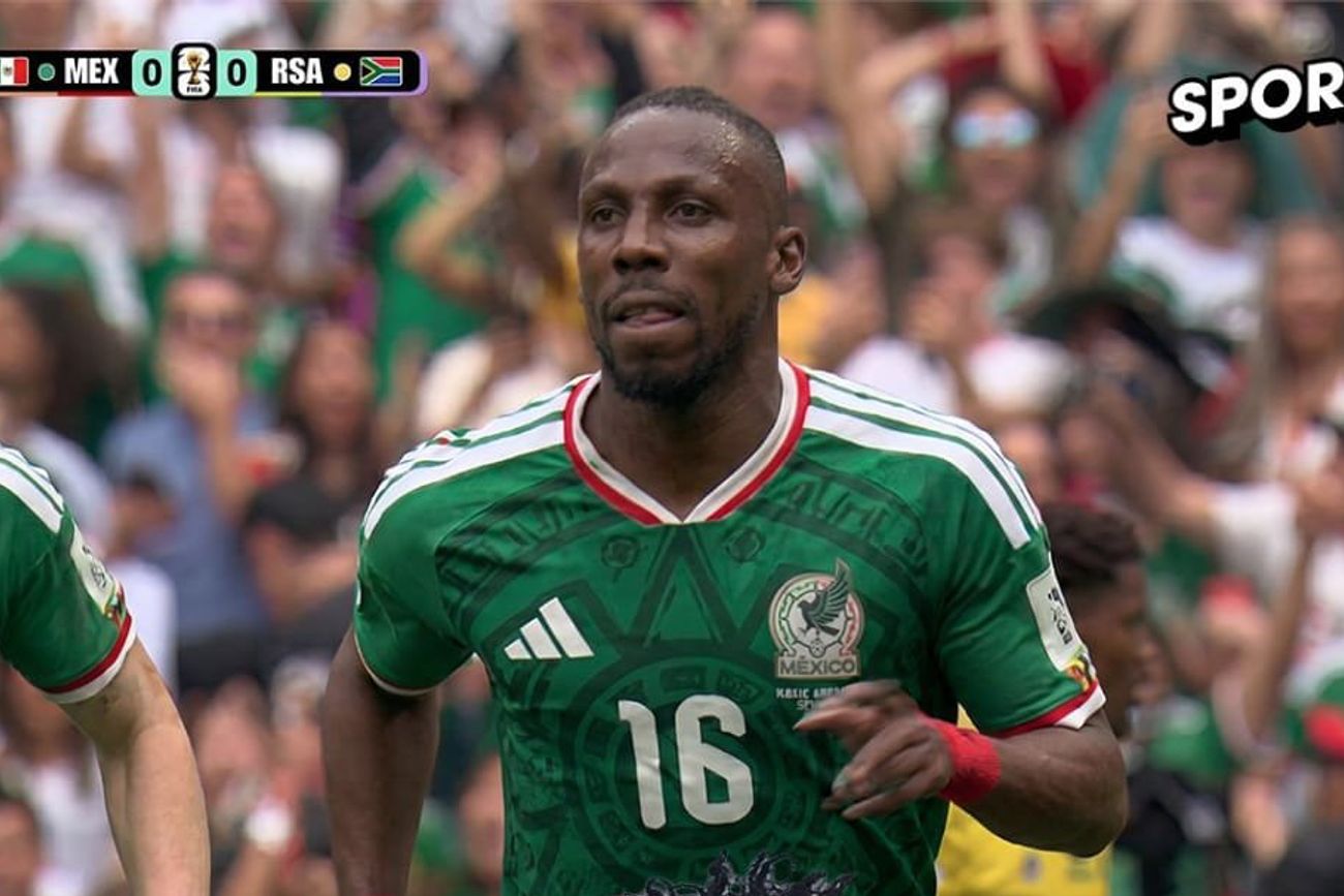 Quiñones y el primer gol de México.