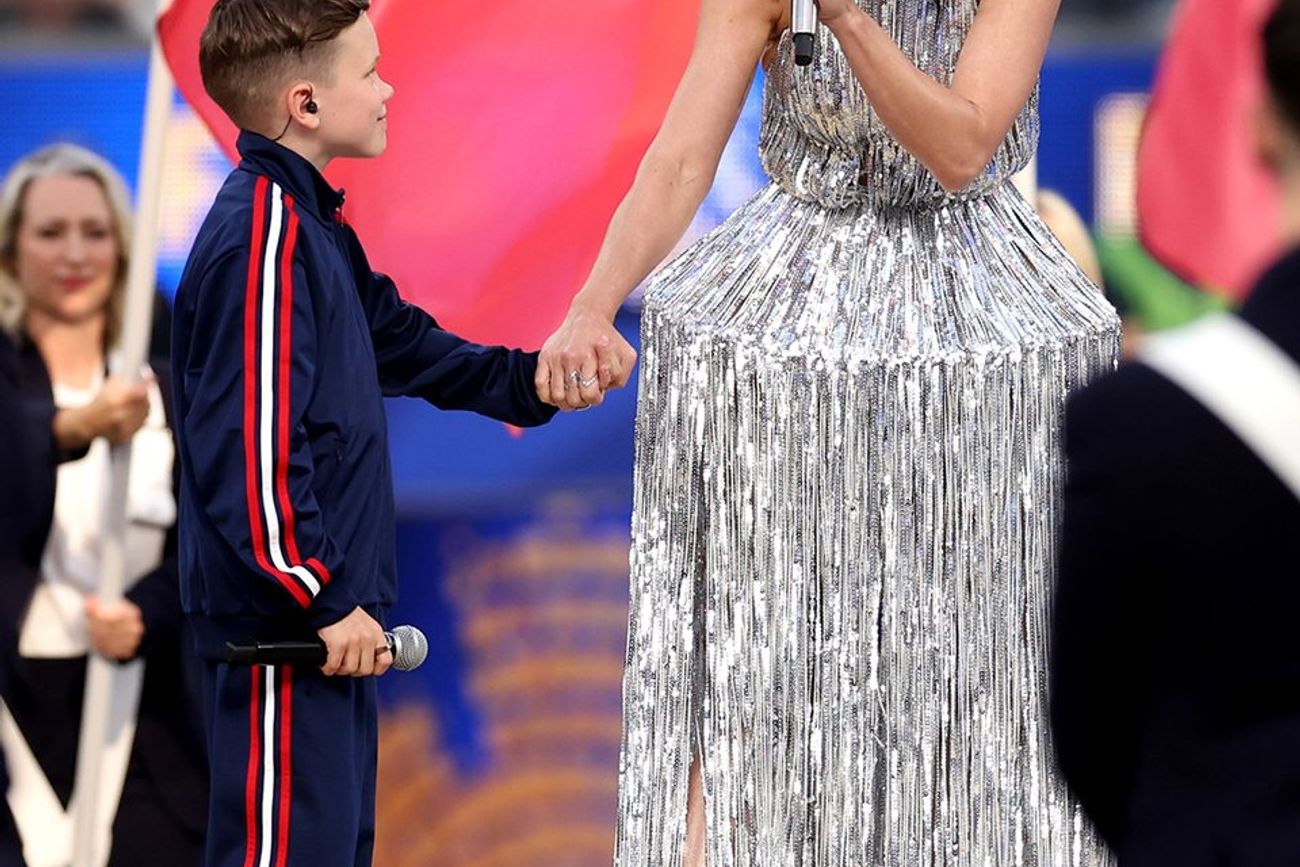 Tius Luka y Katy Perry en la inauguración del Mundial 2026