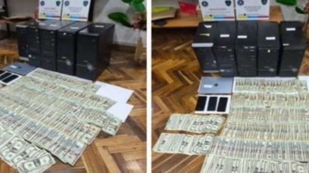 El botín secuestrado en los operativos por la estafa en Puerto Madryn.