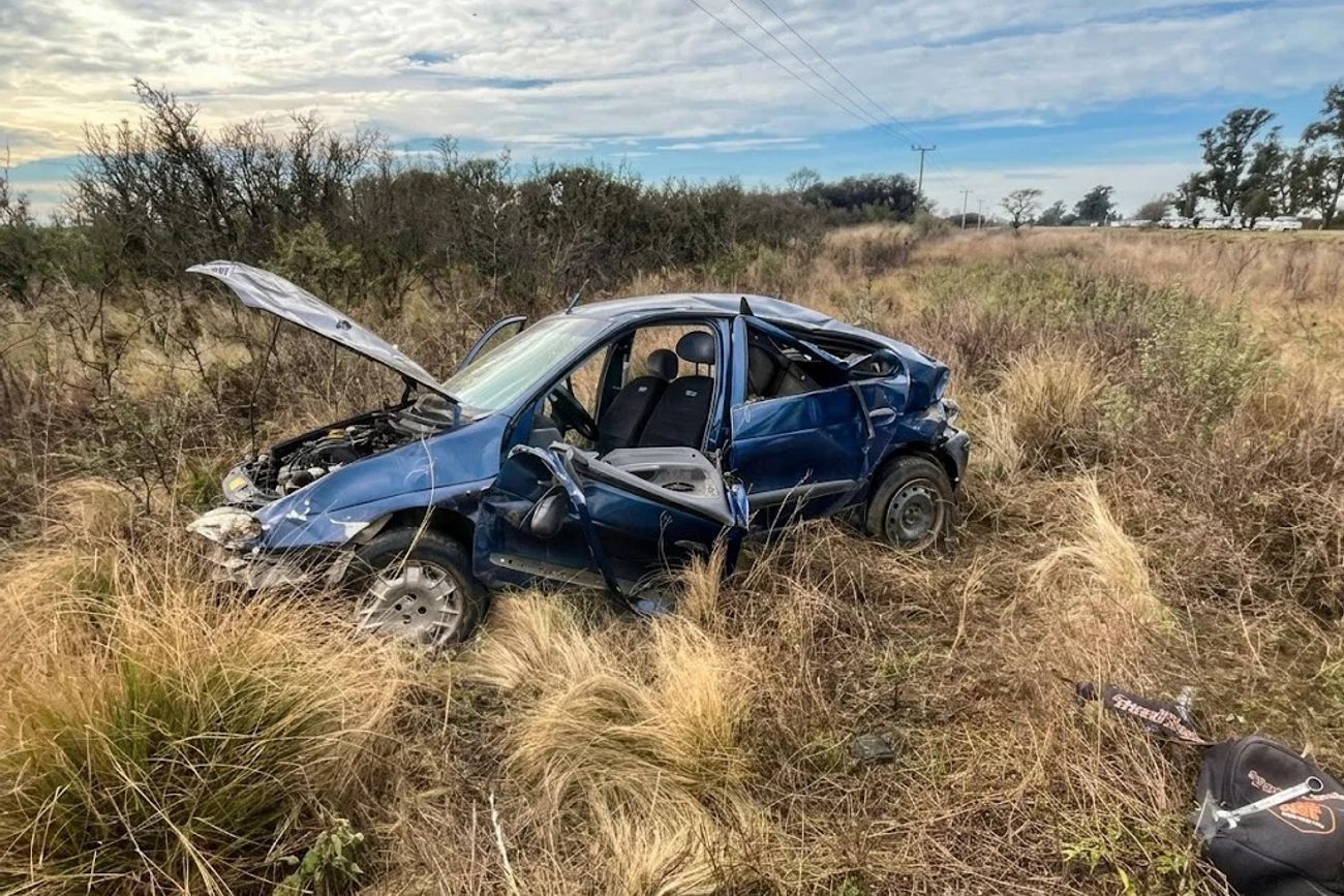 Córdoba: murió un hombre tras un vuelco en la ruta 26