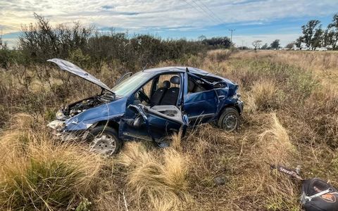 Córdoba: murió un hombre tras un vuelco en la ruta 26