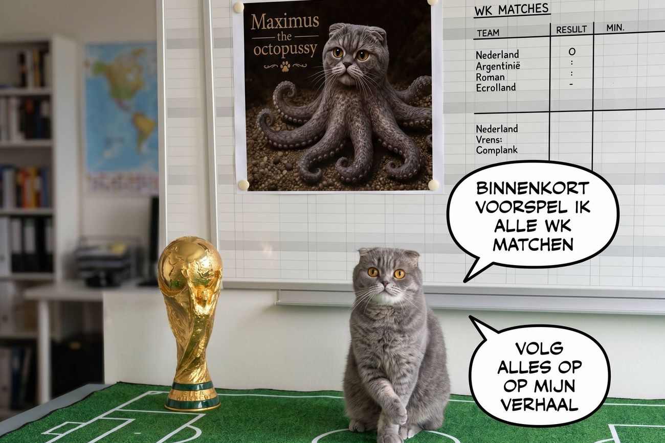 Maximus, el gato que quiere convertirse en el nuevo pulpo Paul.
