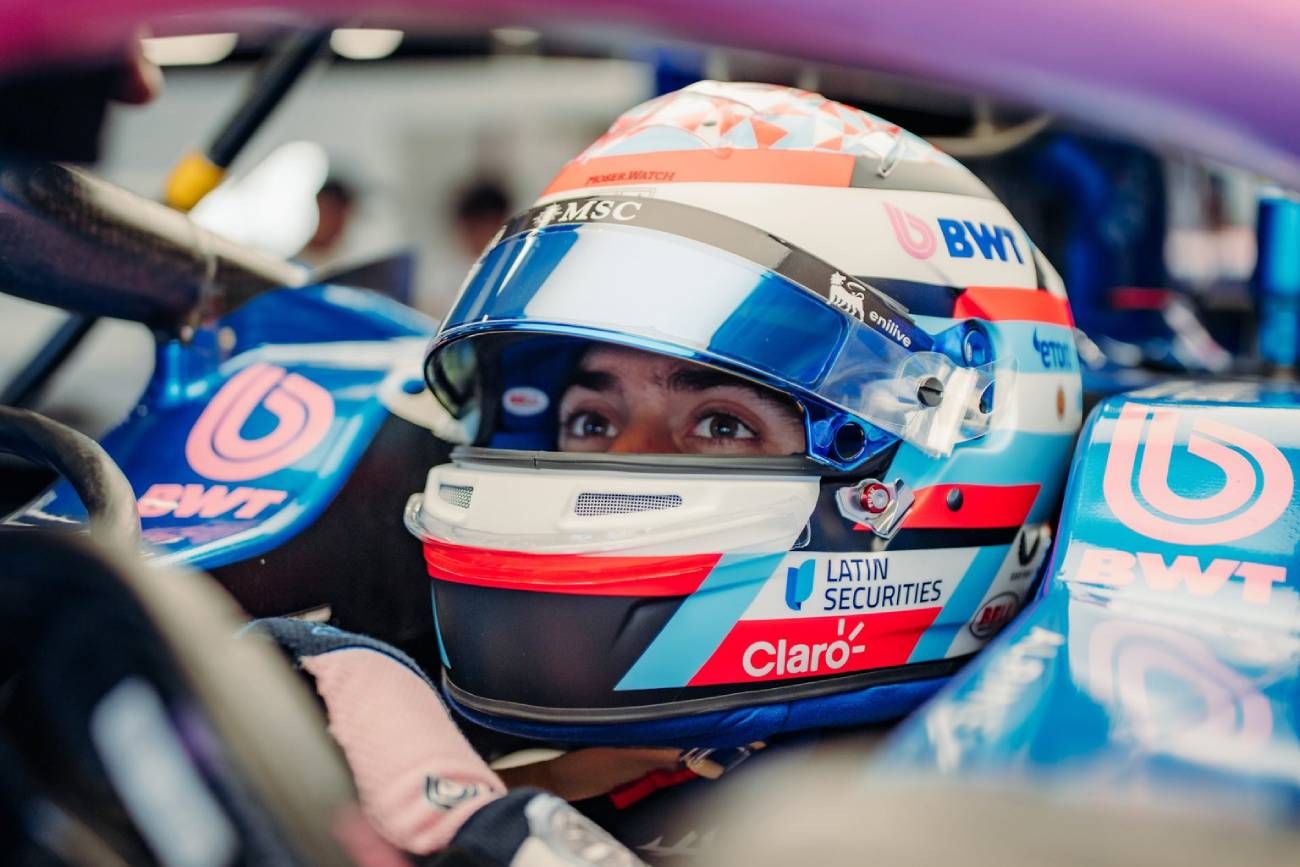 Colapinto en el GP de Barcelona.