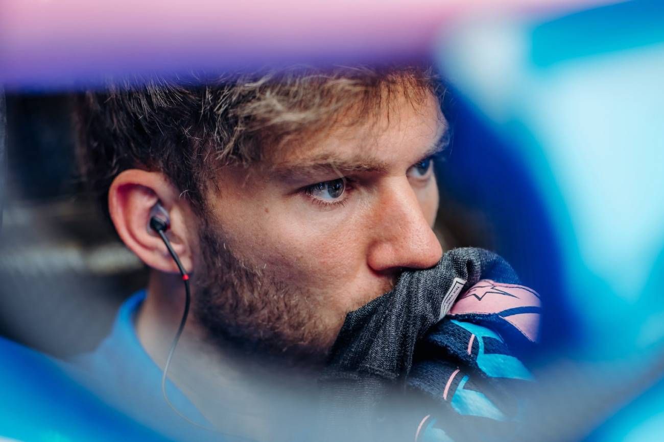 Gasly celebró su ingreso al podio.