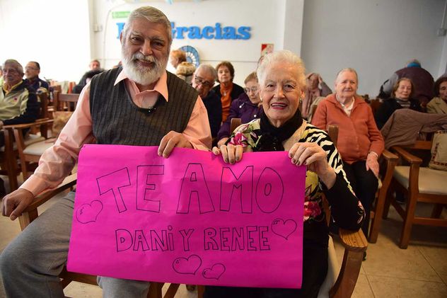 Renée, de 91, y Daniel, de 71. Amores Mayores. La historia de la pareja que se conoció en el hogar de día Las Gracias. 