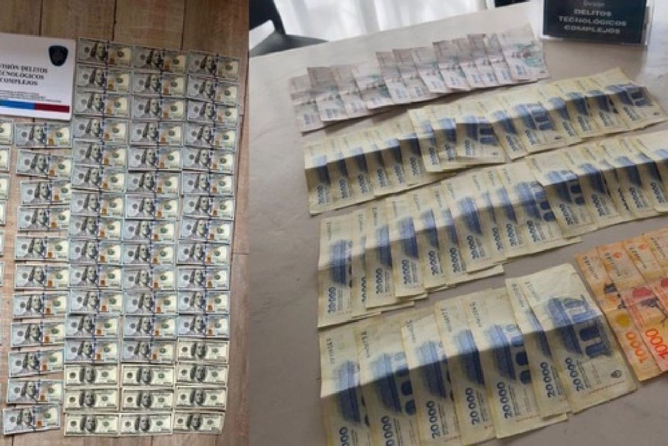 El botín secuestrado en los operativos por la estafa en Puerto Madryn.