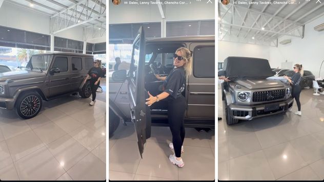 Wanda Nara presentó en redes sociales su nueva Mercedes-AMG G63, una camioneta de lujo cuyo valor puede acercarse a los 400.000 dólares.