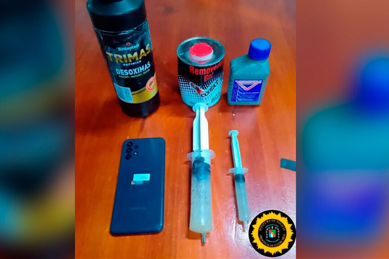 Los elementos secuestrados. (Policía)