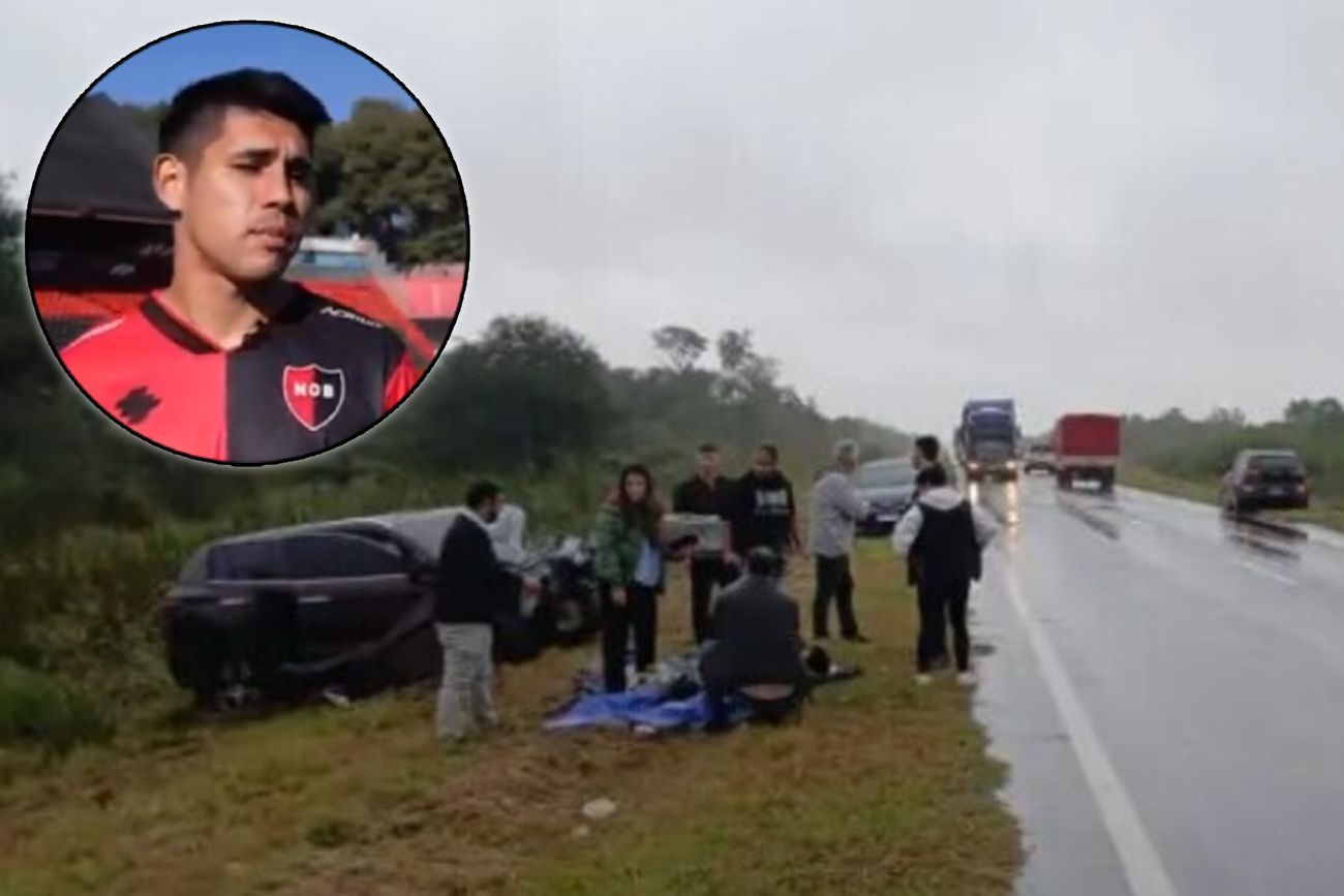 El defensor de Newell's Saúl Salcedo protagonizó un choque fatal en la Ruta 11 de Chaco.