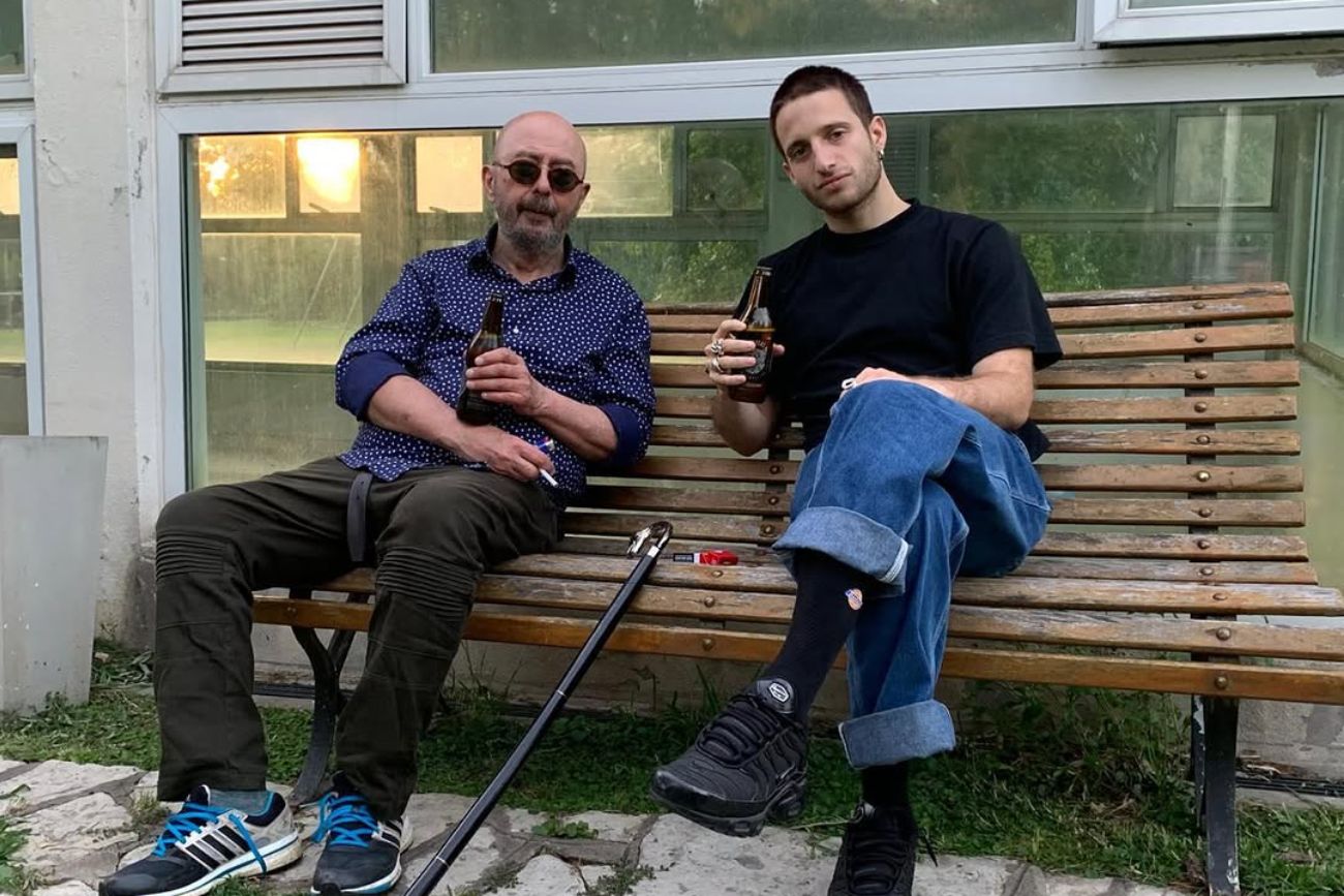 La foto que compartió Wos cuando falleció Carlos "Indio" Solari.