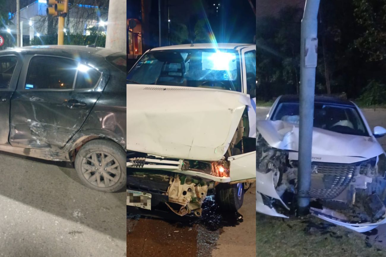 Tres vehículos protagonizaron siniestros en Córdoba este domingo por la mañana