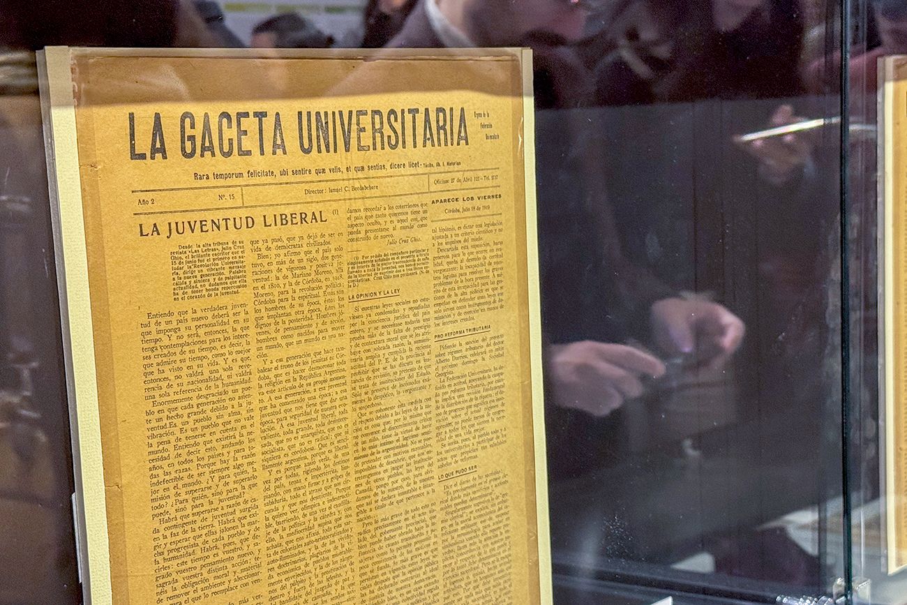 Originales de la Reforma Universitaria de 1918 de la Universidad Nacional de Córdoba.