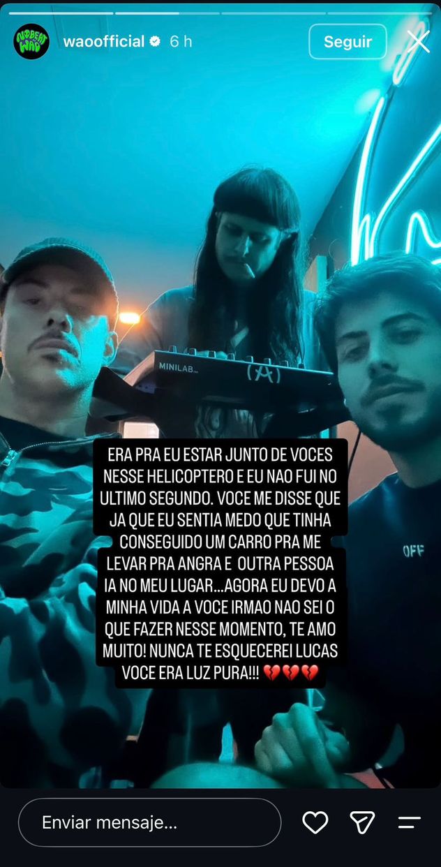 Tragedia en Río de Janeiro: el dramático relato de los influencers que no subieron al helicóptero donde murió Gaspi