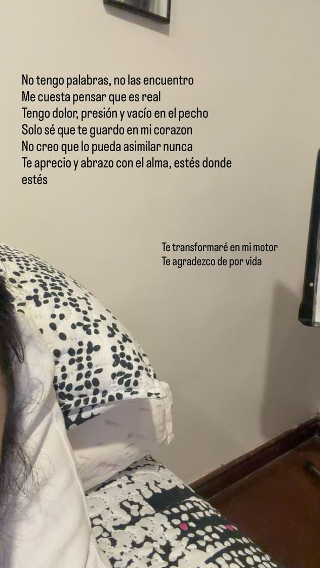 El mensaje de Juli Savioli tras la muerte de Gaspi.