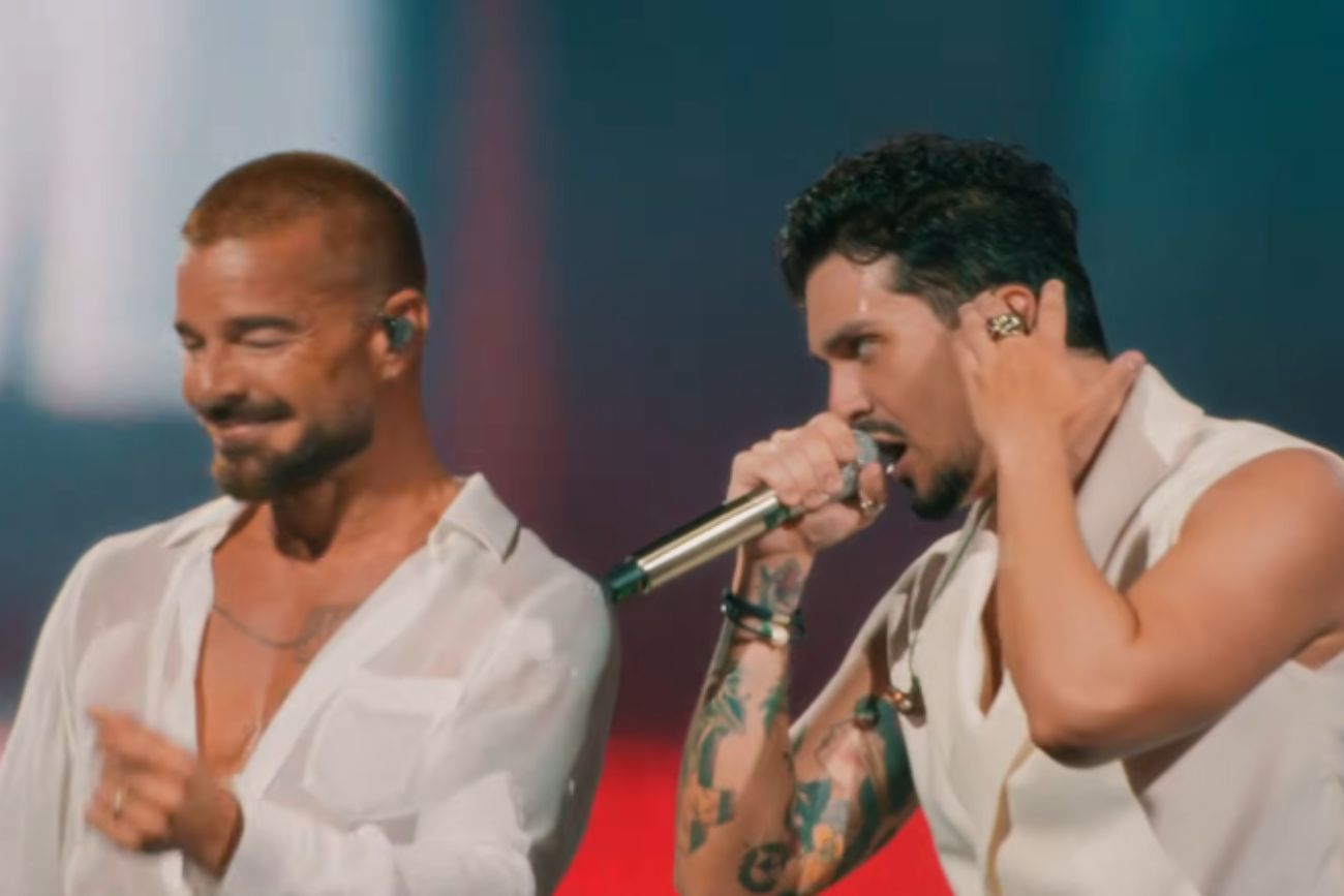 Ricky Martin reinterpretó uno de sus mayores hits en portugués junto a Luan Santana.