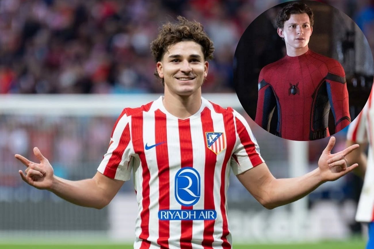 Julián Álvarez le respondió a Tom Holland: el regalo que prometió el futbolista