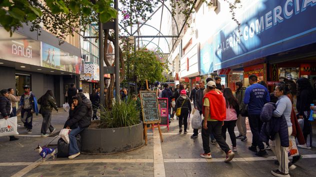 Este sábado se realizó en el centro de la ciudad el "Festival Papá Mundial". 