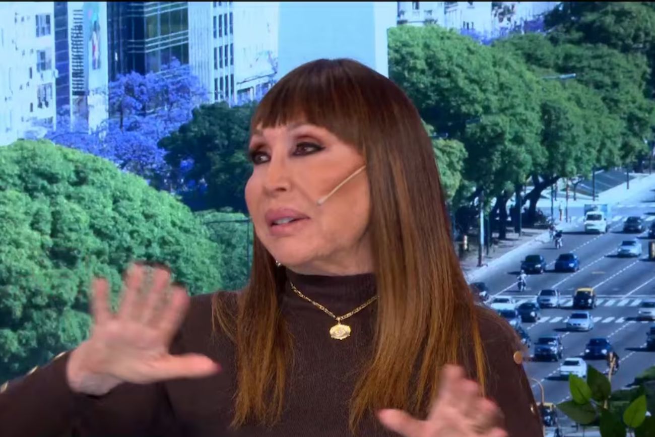 Moria Casán se emocionó en su programa.