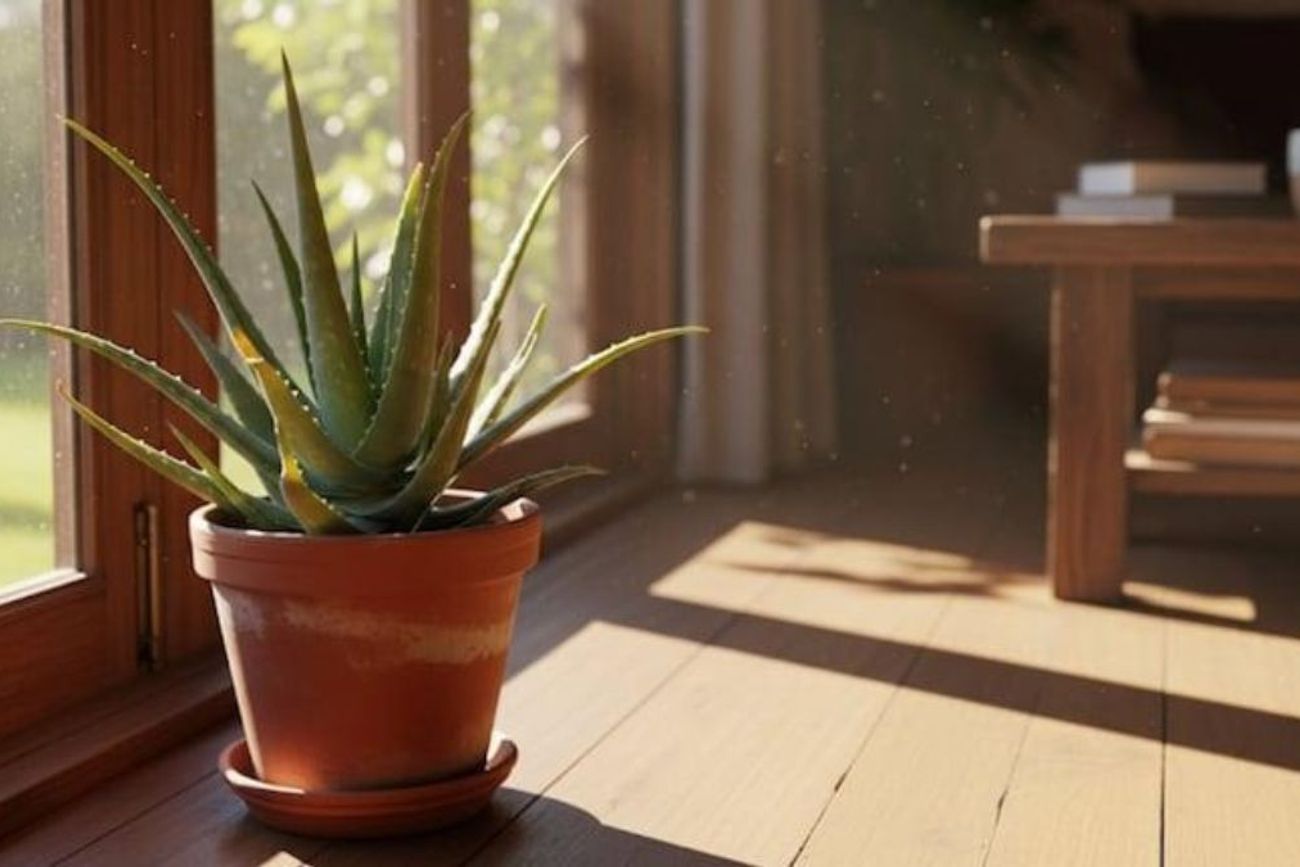 Las puntas marrones en el aloe vera suelen ser una señal de exceso de agua, falta de luz o problemas en el drenaje de la maceta.