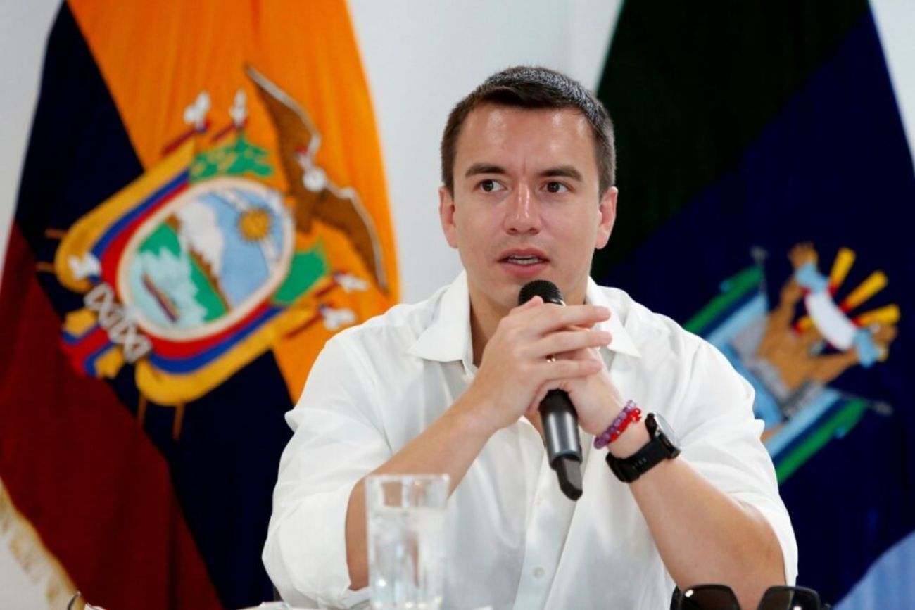 El presidente de Ecuador, Daniel Noboa.