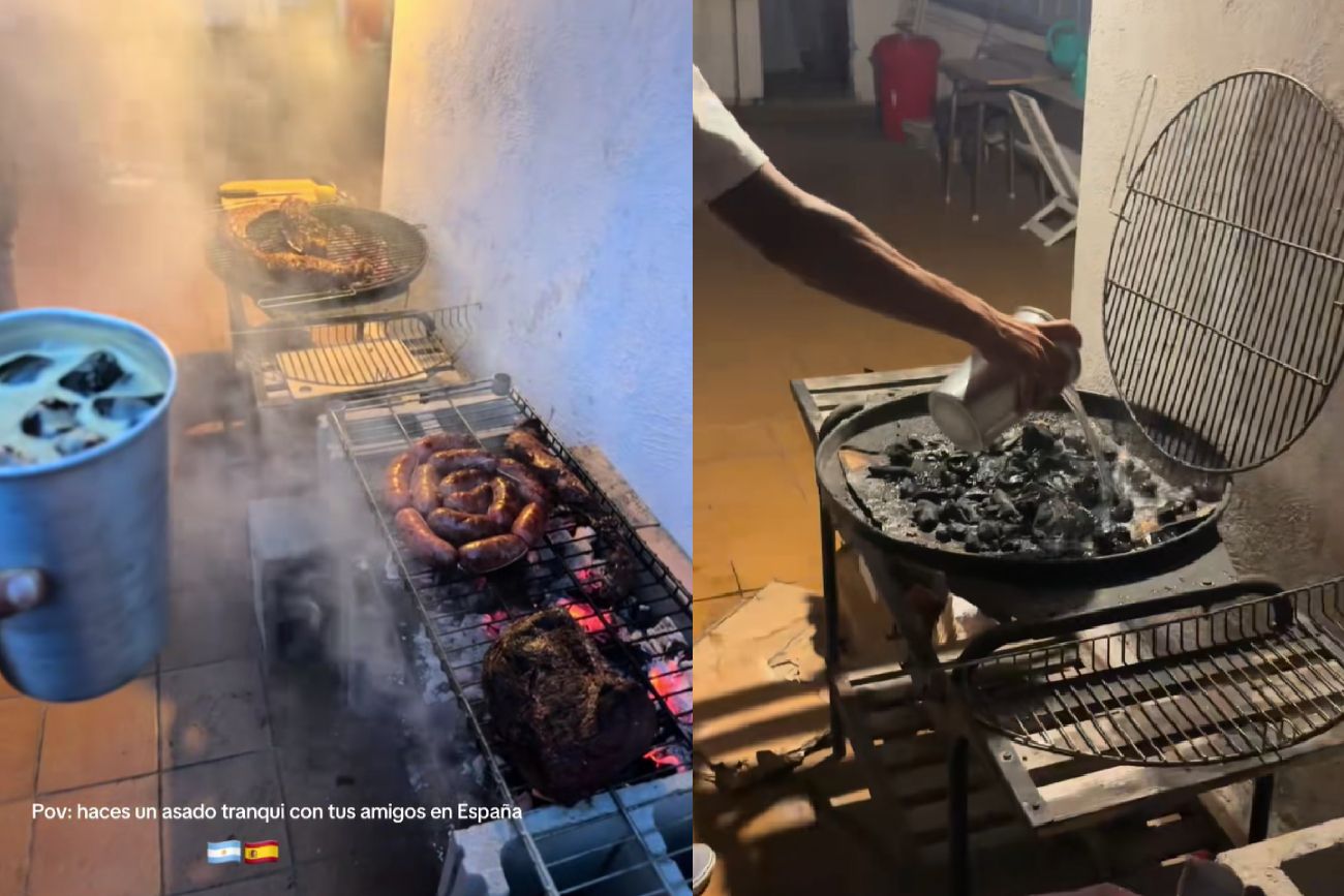 Hacían un asado en Barcelona, el humo alertó al barrio y les cayó todo el pueblo