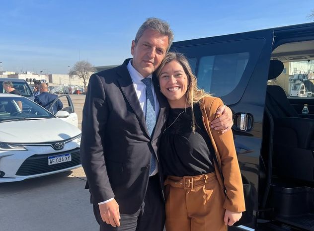 Sergio Massa y Tania Kishiakevich.