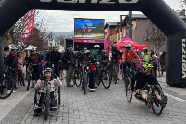 La Cumbre fue el escenario del lanzamiento del mes del cicloturismo.