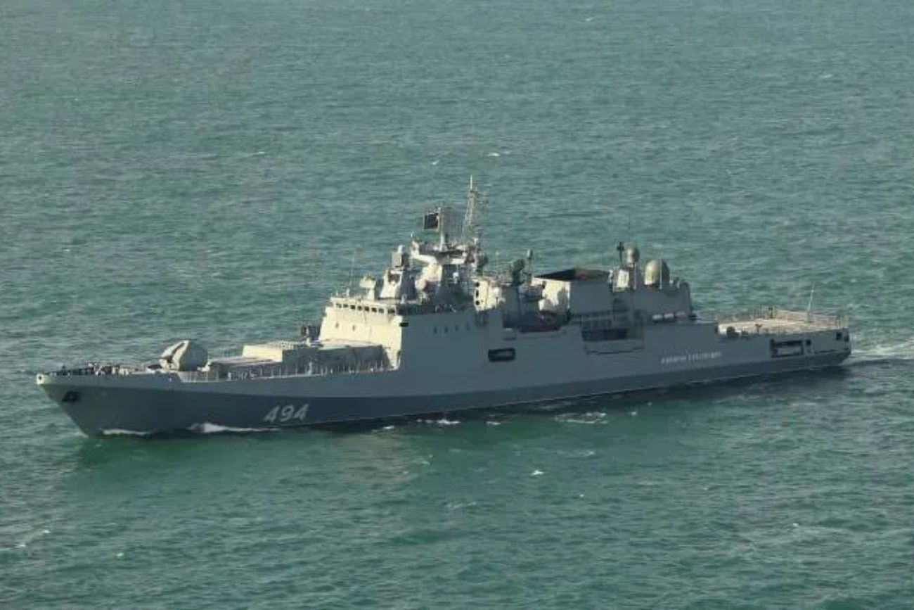 La fragata rusa Admiral Grigorovich. (@DD_Geopolitics)