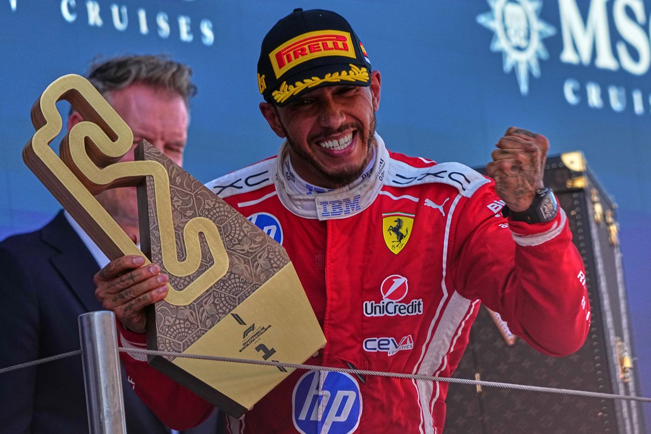 Lewis Hamilton en el GP de Cataluña.