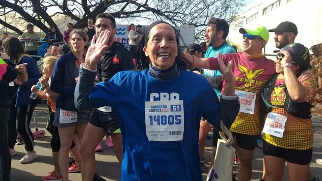 María Rosa Abdo es participante asidua e la gran carrera organizada por la Municipalidad de Córdoba.