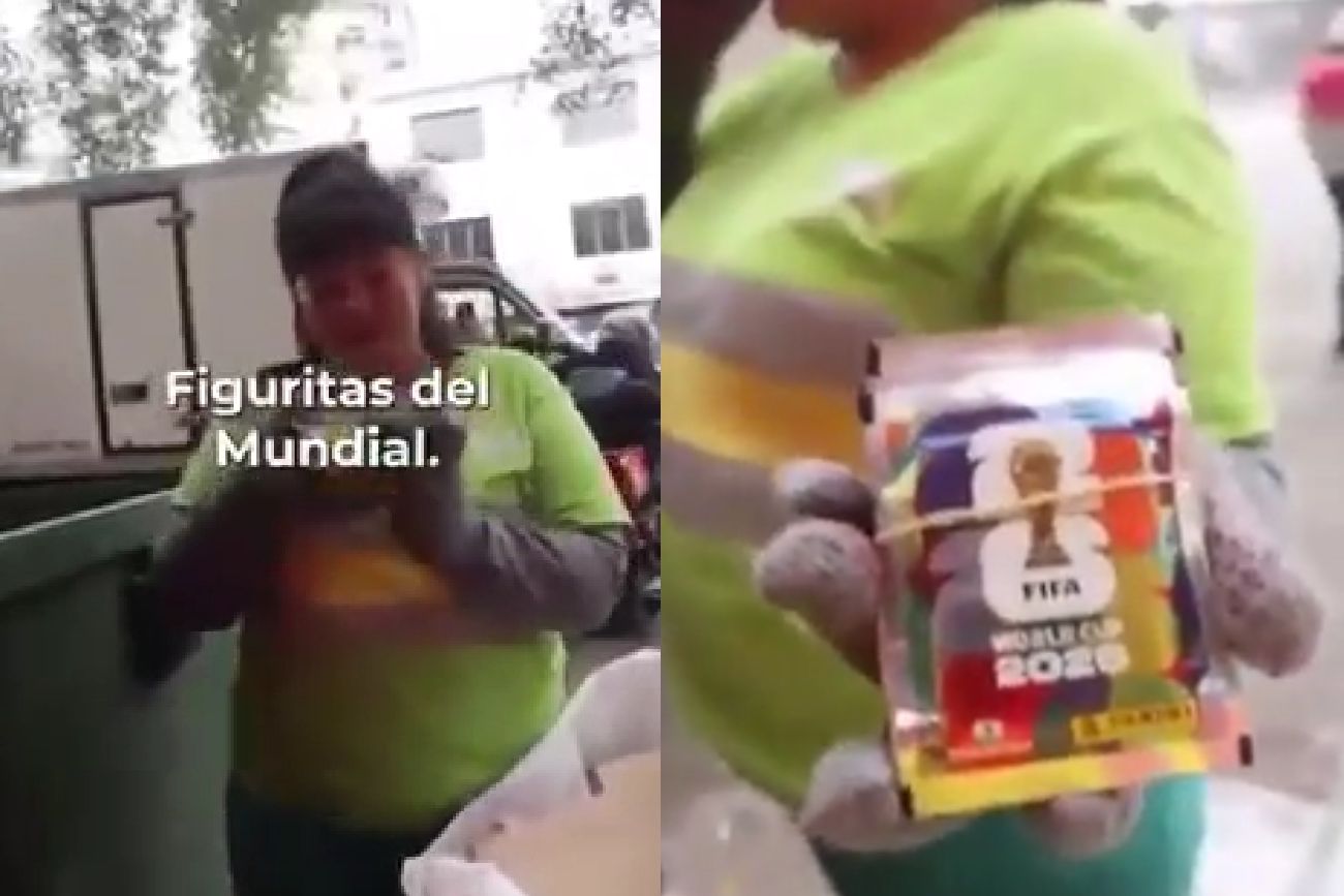 Es recolectora, descubrió 25 paquetes de figuritas del Mundial y la reacción es viral