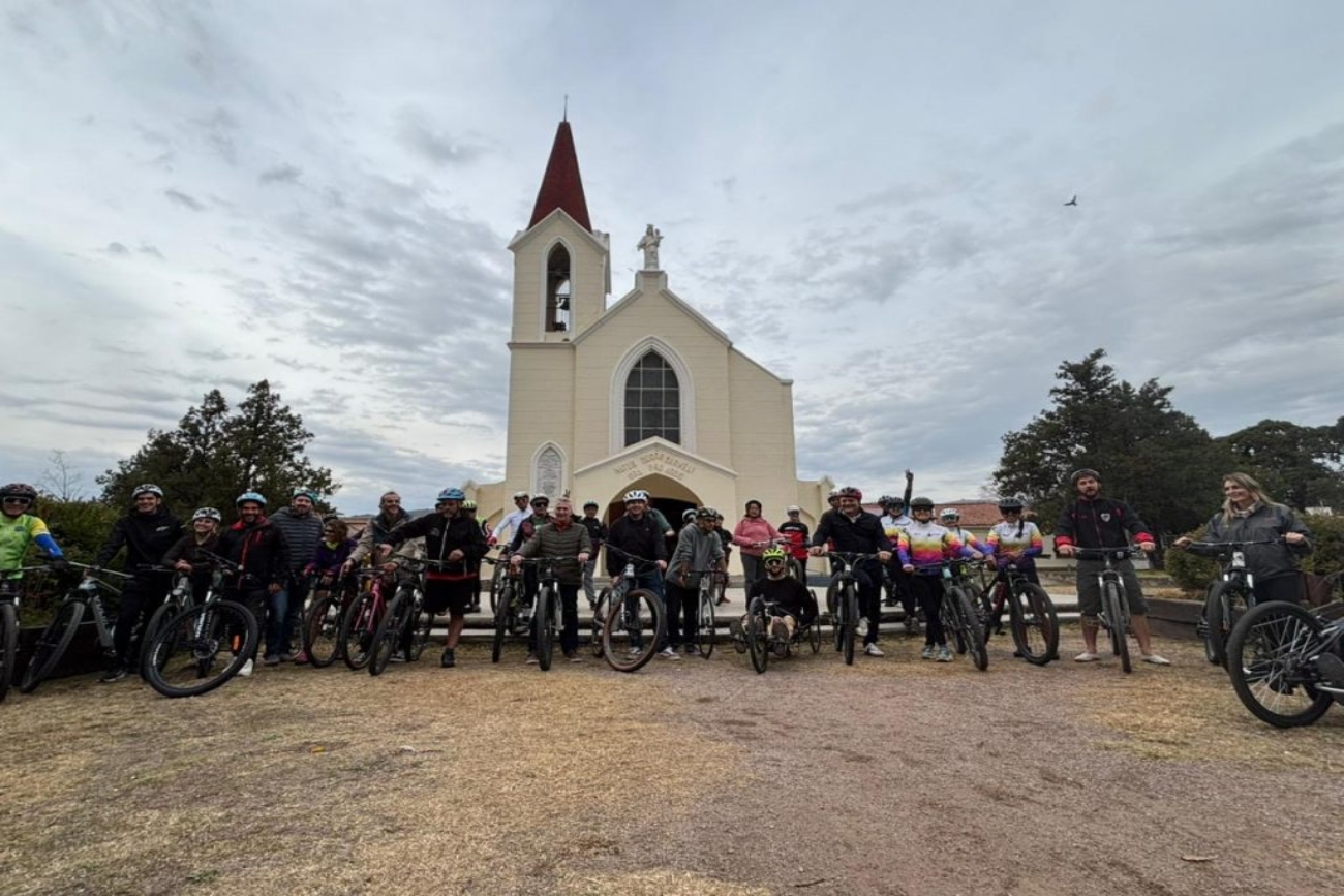 La Cumbre fue el escenario del lanzamiento del mes del cicloturismo. 