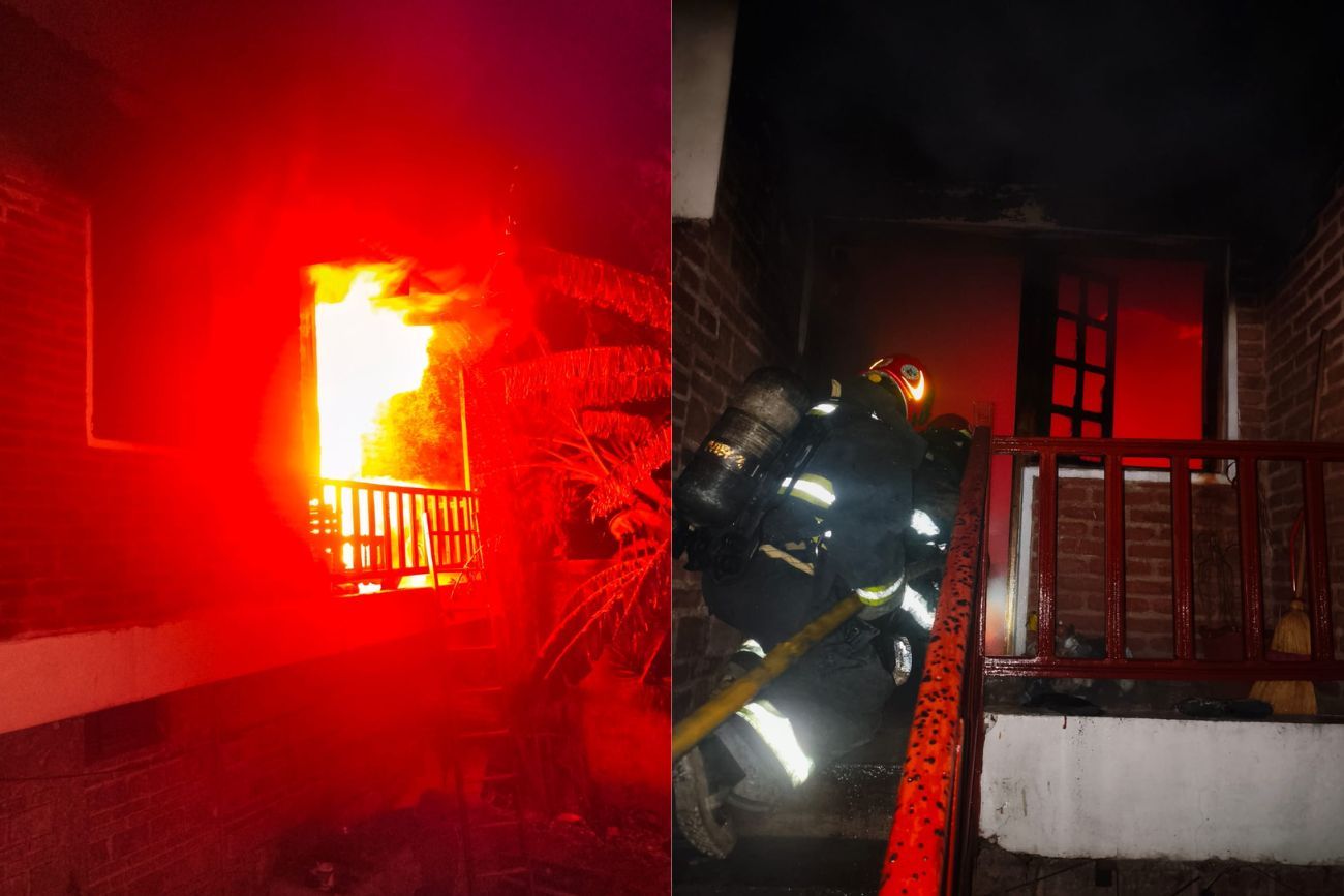 Córdoba: bomberos controlaron un incendio en una casa de barrio San Fernando