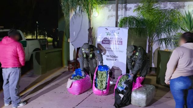 Santiago del Estero: fueron detectados con 768 kilos de hojas de coca cuando viajaban en un tour de compras que salió de Salta.