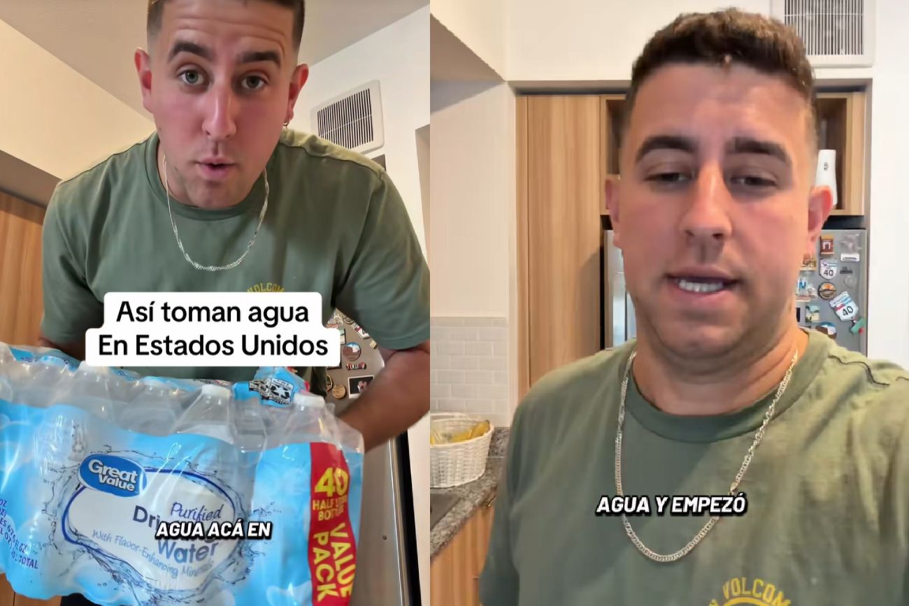 Un tiktoker argentino reveló por qué no recomienda tomar agua de la canilla en Estados Unidos