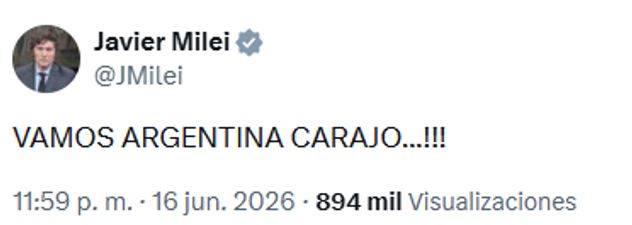 Los festejos de los políticos por el triunfo de Argentina.
