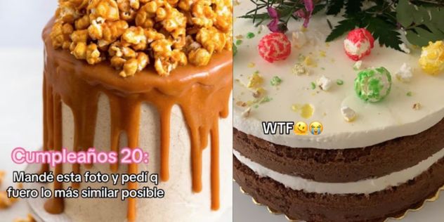 Pidió una torta de pochoclos.
