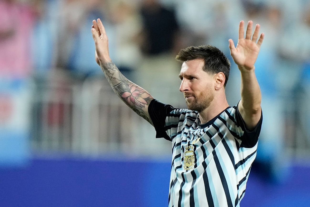 Lionel Messi, luego de la goleada de Argentina ante Argelia en el Mundial.