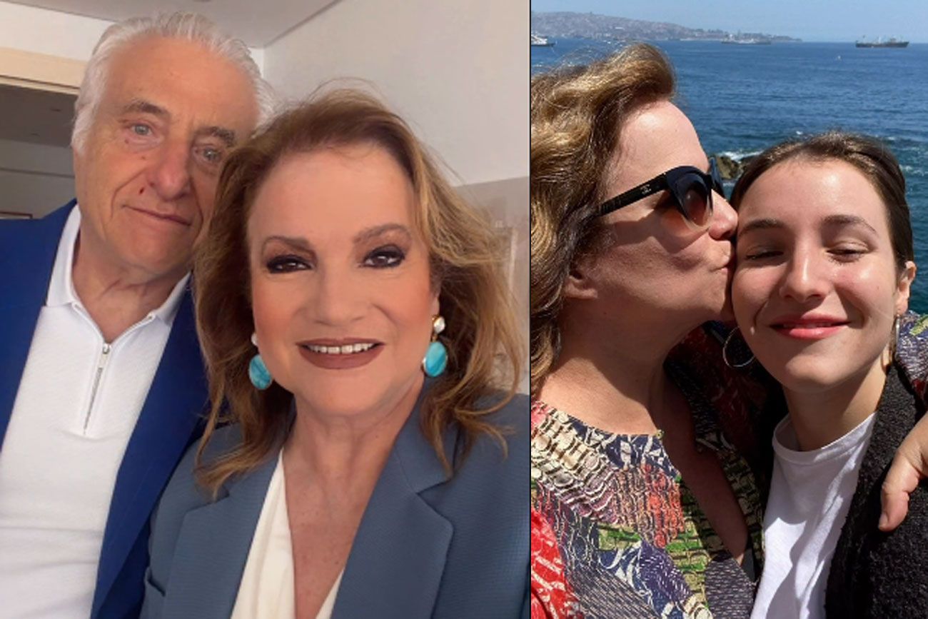 Lucía Galán y su expareja asistieron al egreso de su hija. Foto: captura pantalla.