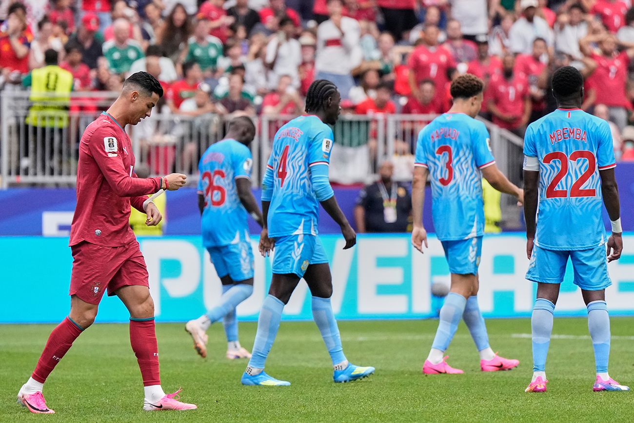 Grupo K. Con un flojo Cristiano Ronaldo, Portugal empató 1-1 con Congo. El martes habrá revancha para CR7.